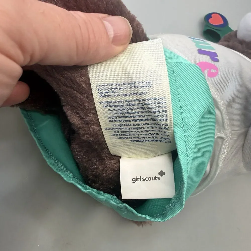 Build A Bear Girl Scout Brownie Thin Mint Sash Skort 2024 Plush EUC